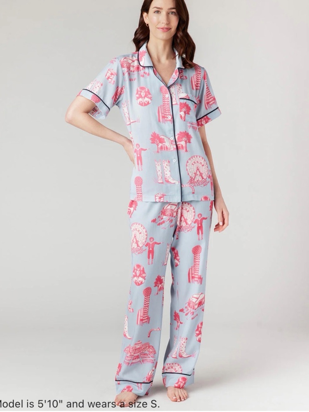 Katie Kime DALLAS TOILE PAJAMA PANTS SET
